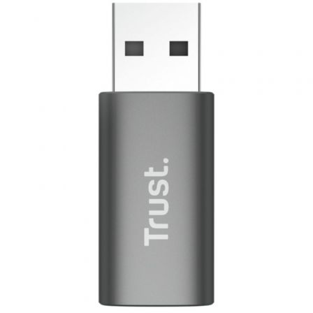 Trust Calyx Adaptador USB 3.2 Gen2 USB-C Hembra a USB-A Macho Gris